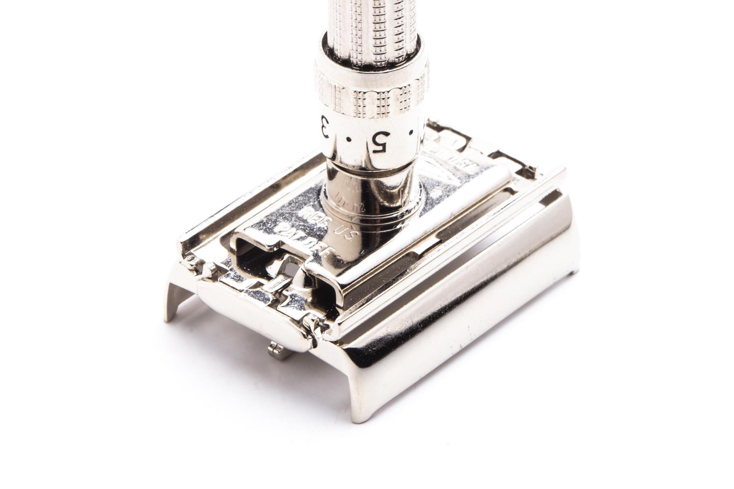1961 G2 Gillette Slim Adjustable TTO Double Edge Safety Razor | Factory Nickel Revamp