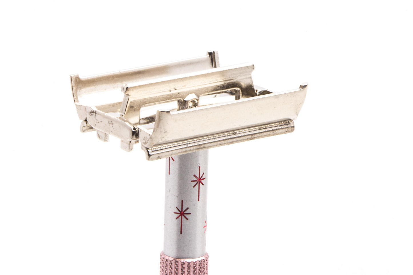 1965 K2 Lady Gillette Pink Star Double Edge Safety Razor | Original Condition