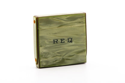 1921 Gillette Milady Decollete Double Edge Safety Razor in Jade Case  | Original Condition