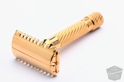 Gillette 1930s Aristocrat Bulldog Open Comb | 24K Gold Revamp