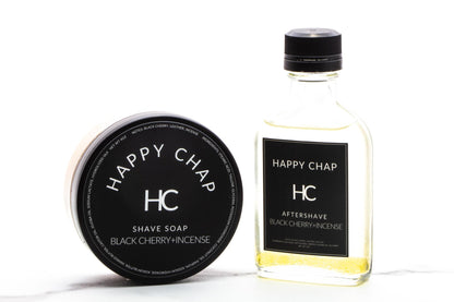 Happy Chap | Black Cherry And Incense Shave Soap