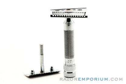 1960's Hoffritz Slant Safety Razor  w/ Case & Blade | DE Safety Razor