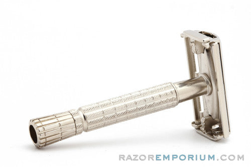 1957 Gillette C1 Flair Tip Super Speed DE Safety Razor | Factory Nickel Revamp