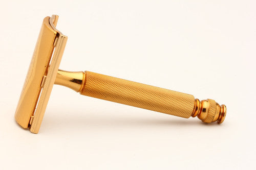 1955 Gillette A4 Gold Ball End Tech Razor w/ Electro Etched Logo Cap