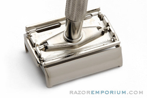 1958 D1 Gillette Flare Tip Super Speed Safety Razor | Factory Nickel Revamp