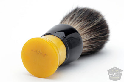 Rubberset Vintage Shave Brush Black Badger Revamp