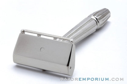 1930's Gem Micromatic Closed Comb SE Safety Razor | Factory Nickel Revamp