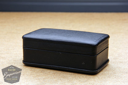 Gillette 1925 Silver New Standard Safety Razor in Original Black Leather Case
