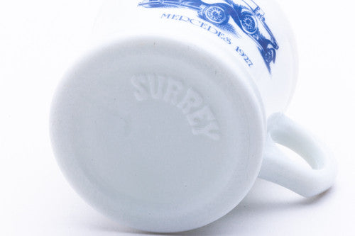 Surrey Milk Glass Shaving Mug - Mercedes 1927