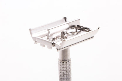 1959 E1 Gillette Flare Tip Super Speed Safety Razor  | Rhodium Revamp
