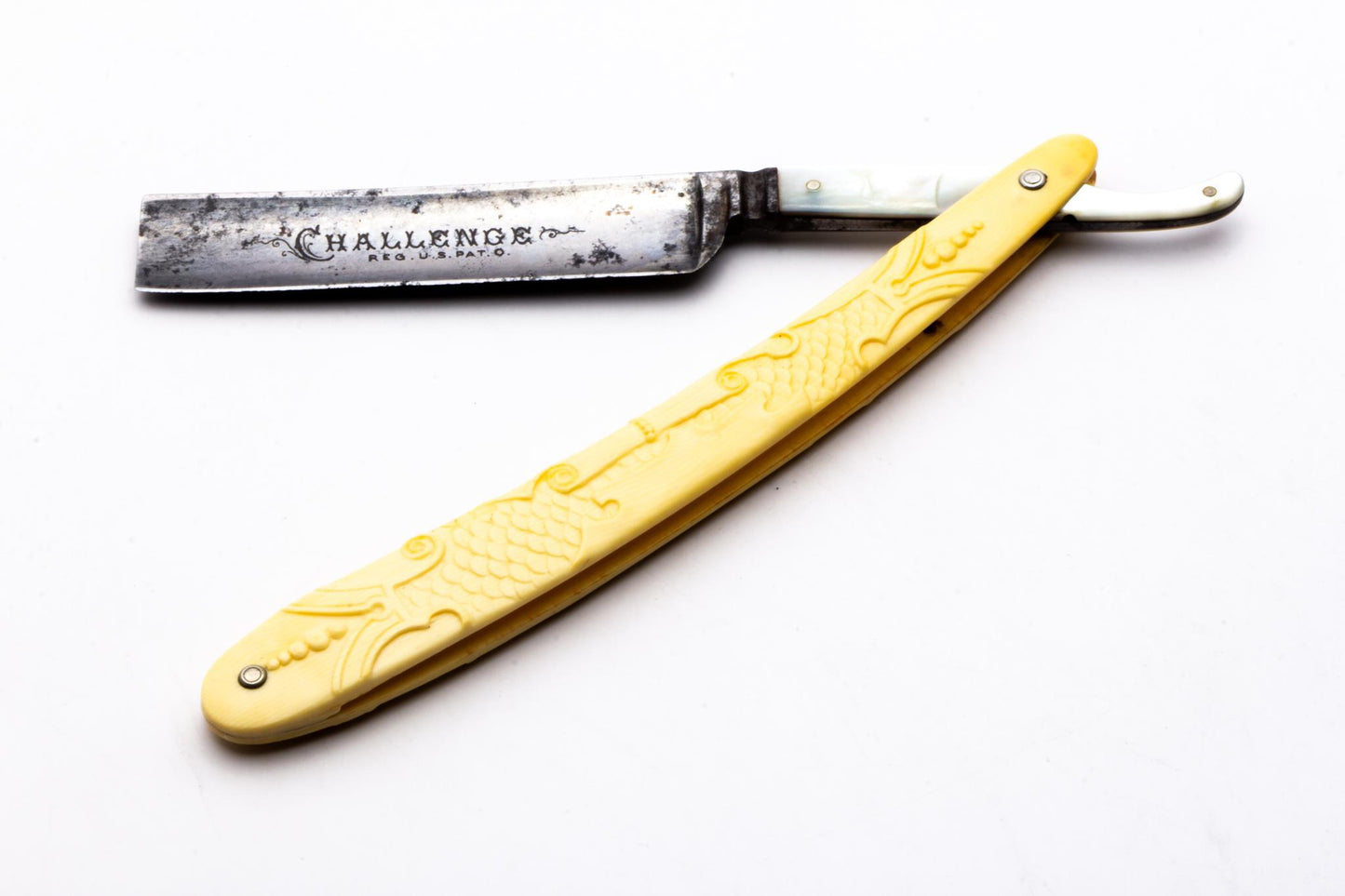5/8" Challenge Classics on Clearance Straight Razor With Mother Of Pearl Tang