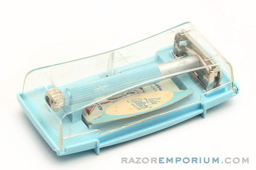 1961 Gillette Blue Star Lady Gillette DE Safety Razor G4 - Excellent