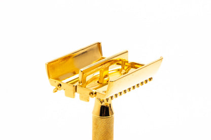 1930's Gillette Sheraton DE Safety Razor Set | 24K Gold Revamp