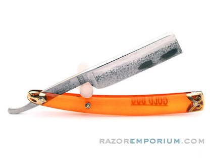 11/16" S.R. Droescher "Gold Bug" Square Point Straight Razor | Solingen, Germany