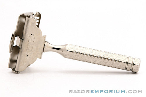 1940's Gem 1912 Style Single Edge (SE) Safety Razor | Factory Nickel