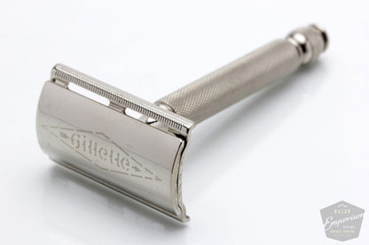 1950's Gillette Ball End Tech Razor Electro Etched Logo