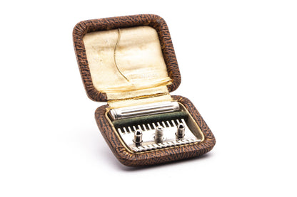 1910 Vintage Golf Travel Double Edge Safety Razor Set | Original Condition