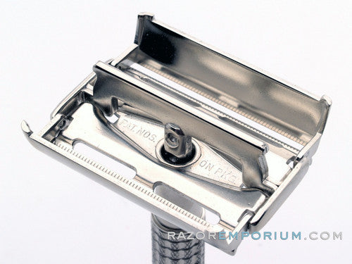 1960 F4 Gillette Flair Tip Super Speed Safety DE Razor | Factory Nickel Revamp