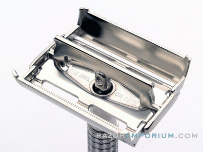 1960 F4 Gillette Flair Tip Super Speed Safety DE Razor | Factory Nickel Revamp