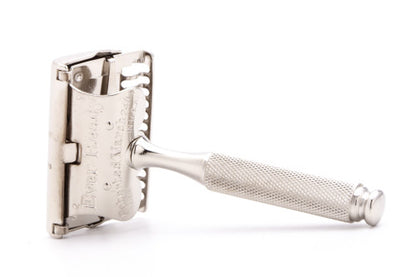 1914 Ever Ready Single Edge Safety Razor | Factory Nickel Revamp