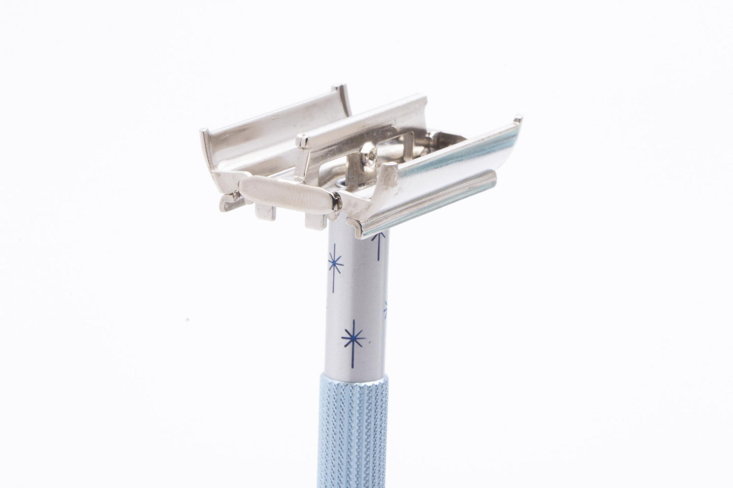 1964 J1 Gillette Blue Star Lady Gillette DE Safety Razor Set | Original Condition