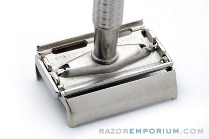 1955 Gillette Flair Tip DE Super Speed Safety Razor A1 Factory Nickel Revamp