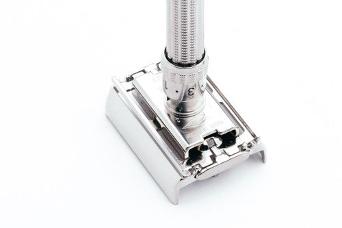 1963 I2 Gillette Slim Adjustable Safety Razor | Factory Nickel Revamp