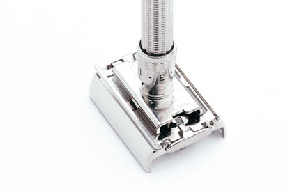 1963 I2 Gillette Slim Adjustable Safety Razor | Factory Nickel Revamp