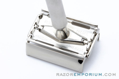 1940's Gillette Super Speed Safety Razor Factory Nickel Revamp