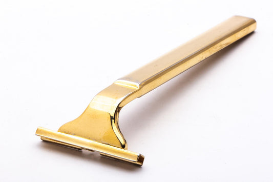 Polished Gold Razor Handle | Original Condition