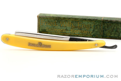 9/16" F. W. Engels "Wedge" Straight Razor w/ Case | Solingen, Germany