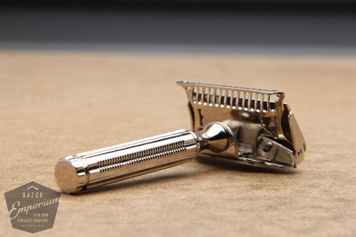 Gem 1912 Style Single Edge Safety Razor ** NICKEL REVAMPED