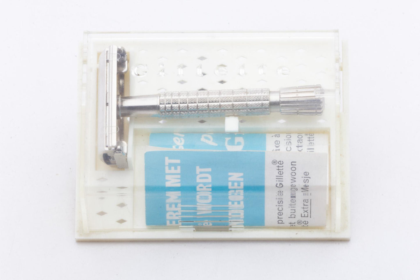1940's Gillette British Rocket Flare Tip Double Edge Safety Razor Set| Original Condition