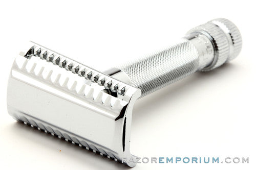 1960's Hoffritz Slant Safety Razor  w/ Case & Blade | DE Safety Razor