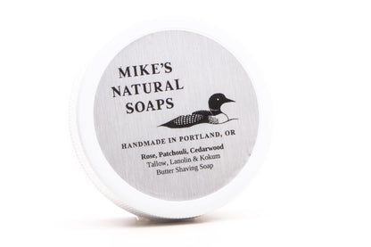 Mike's Natural Soap | Rose, Cedarwood, Patchouli Shaving Soap