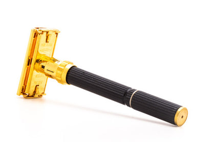1970 P1 Gillette Super Adjustable 109 Long Handle Double Edge Safety Razor | 24K Gold Revamp