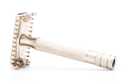 1930's Gillette Sheraton Open Comb TTO Safety Razor | Factory Nickel Revamp