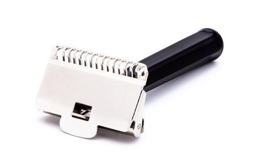 1940's Gem Junior Single Edge Safety Razor with Black Slide Case | Original Condition