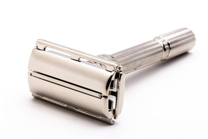 1962 H1 Gillette Slim Adjustable Double Edge Safety Razor  | Factory Nickel Revamp