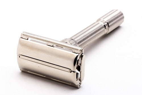 1963 I1 Gillette Slim Adjustable Safety Razor  | Factory Nickel Revamp Copy