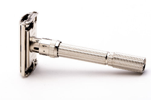 1963 I1 Gillette Slim Adjustable Safety Razor  | Factory Nickel Revamp Copy