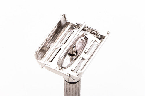 1958 D4 Gillette Fatboy Adjustable Double Edge Safety Razor | Rhodium Revamp