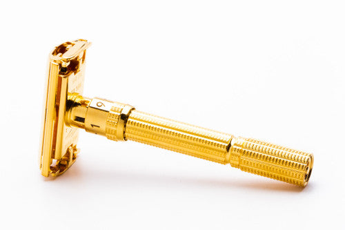 1962 H2 Gillette Slim Aristocrat Adjustable Double Edge Safety Razor | 24K Gold Revamp