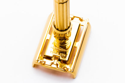1962 H2 Gillette Slim Aristocrat Adjustable Double Edge Safety Razor | 24K Gold Revamp