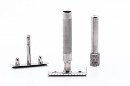 1912 Gillette Single Ring Double Edge Safety Razor | Factory Nickel Revamp