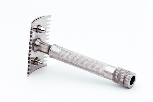 1912 Gillette Single Ring Double Edge Safety Razor | Factory Nickel Revamp