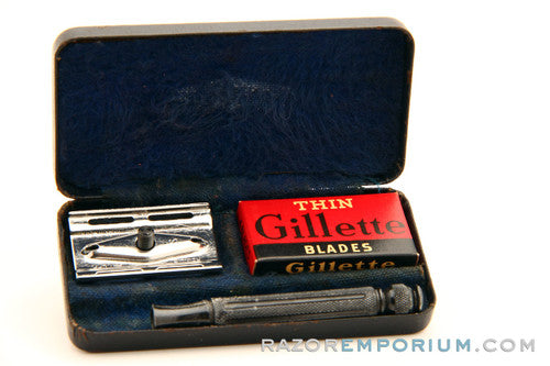1939 - 47 Gillette Thin Handle Contract Tech Set - WWI Era