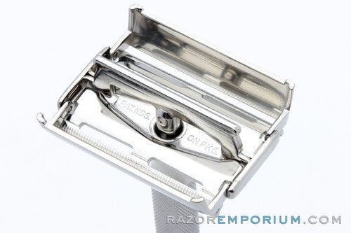 1940's Gillette Super Speed Safety Razor Factory Nickel Revamp