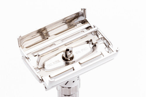 1961 G4 Gillette Fatboy Adjustable Double Edge Safety Razor | Factory Nickel Revamp