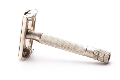 1940's Gillette TTO Milord Double Edge Safety Razor | Factory Nickel Revamp